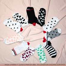 Cargar imagen en el visor de la galería, TRIO DE MEDIAS DIVINAS! PAGA 2 PARES LLEVA 3 POR $21.000